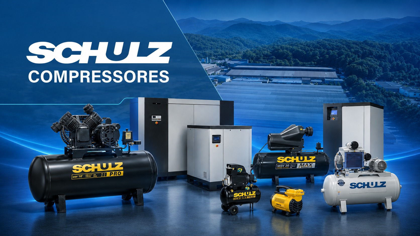 Schulz Compressores: linha completa de compressores de ar